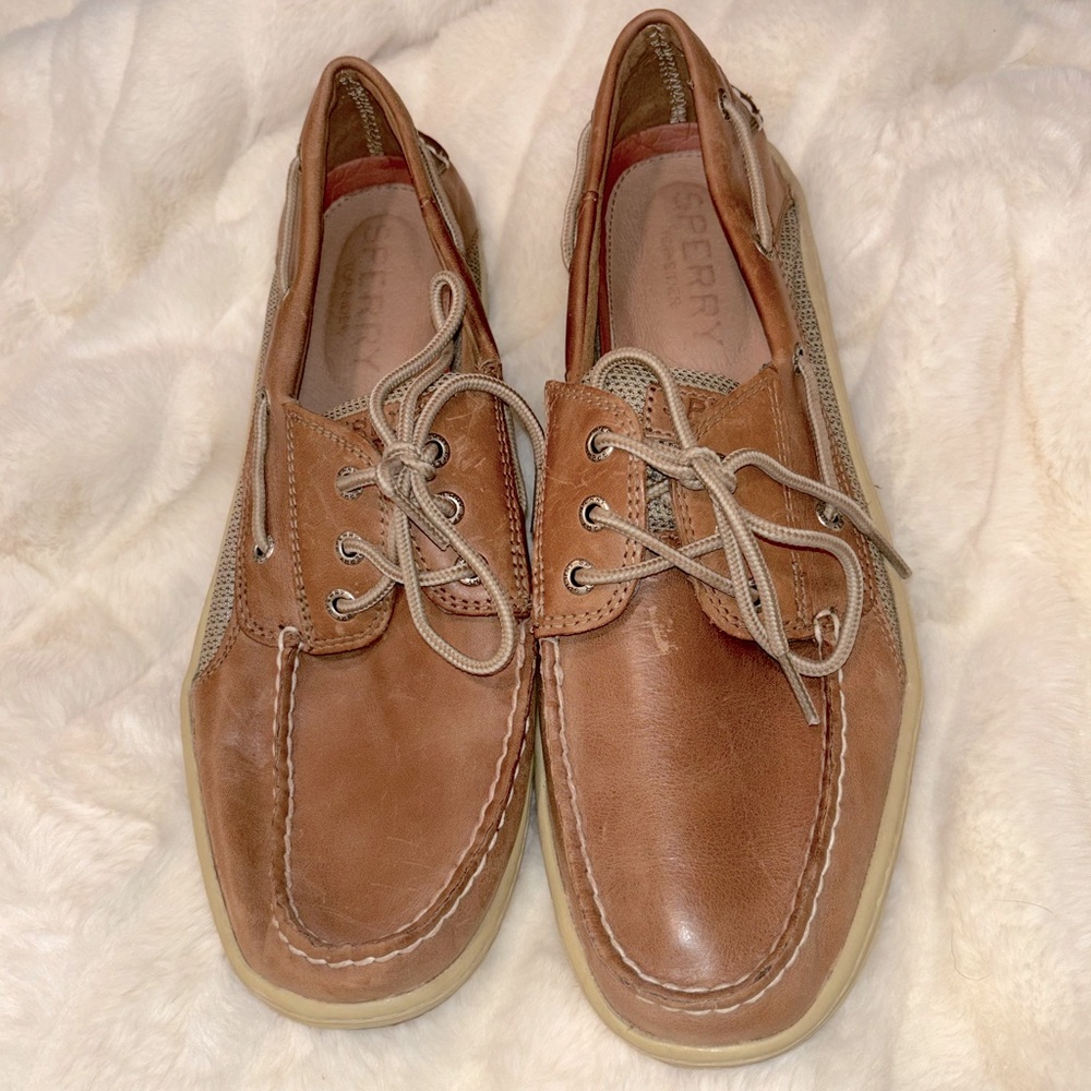 Sperry Top Sider Billfish Leather Men's Brown Boat Shoes Sz 12
